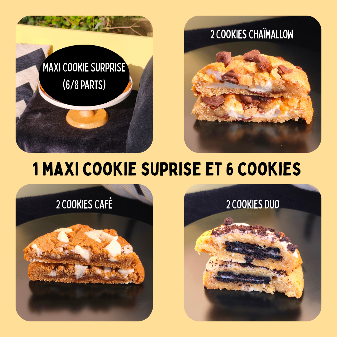 1 maxi cookie suprise + 6 cookies Sanctuaire Le Repère 🐾